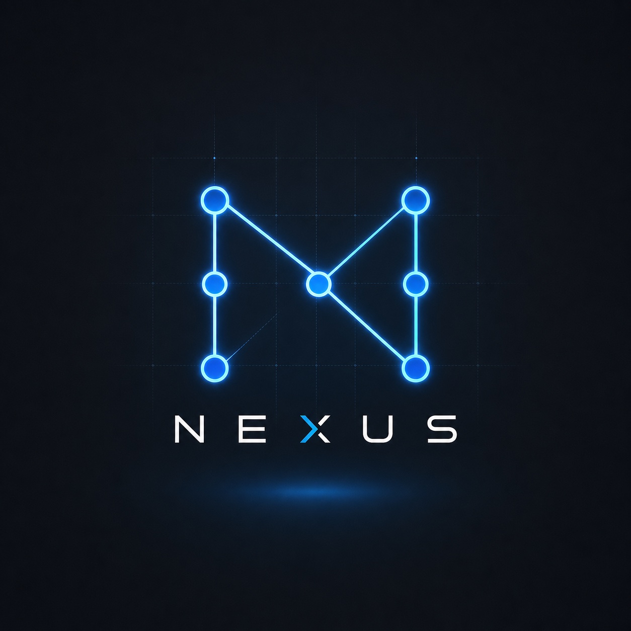 Minimalist tech logo on dark background — Nano Banana 2 style example